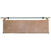 Wall Mount Bed | Classic Tan Aged Leather Hanging Headboard With Straps | Queen - King - BrownclassicfurnitureHUNTEDFOX - Wall Mount Bed | Classic Tan Aged Leather Hanging Headboard With Straps | Queen - King