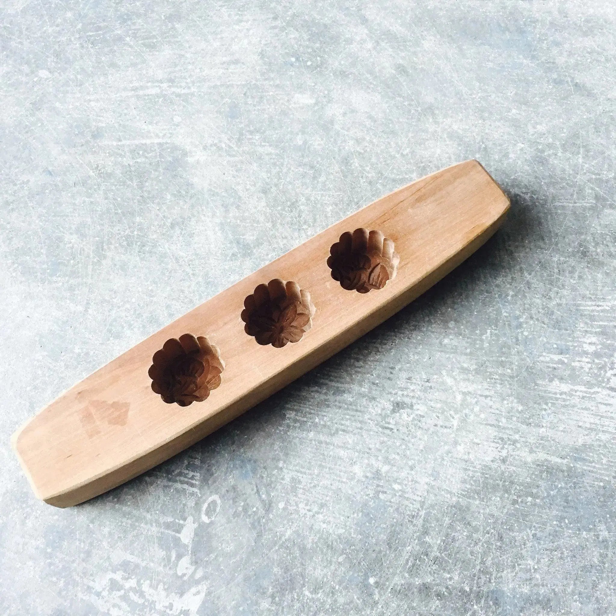 Vintage Wood Sugar Cookie Mold