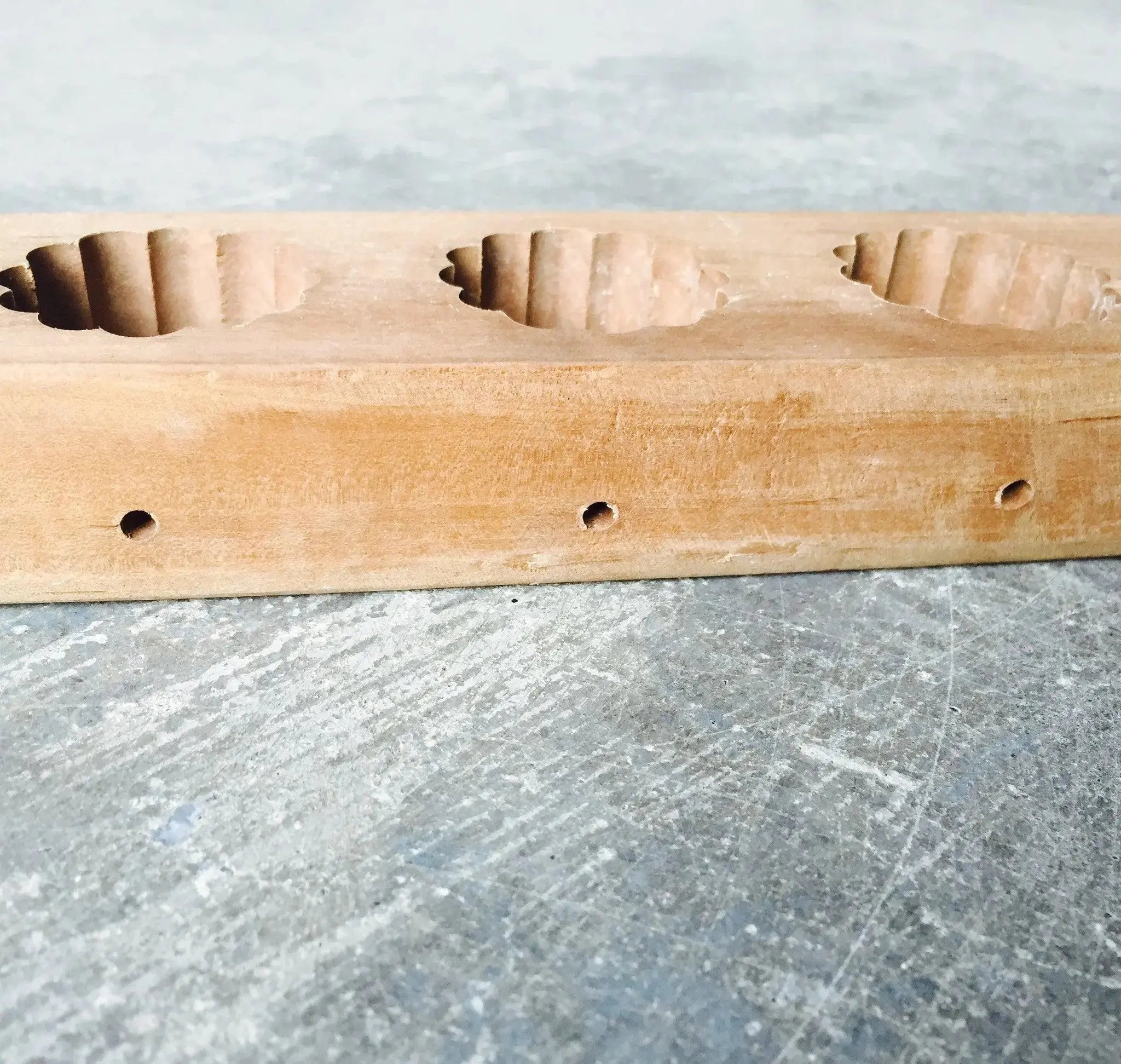 Vintage Wood Sugar Cookie Mold