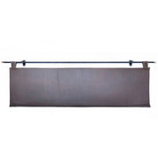 Chocolate Aged Leather Hanging Headboard with straps - H U N T E D F O X