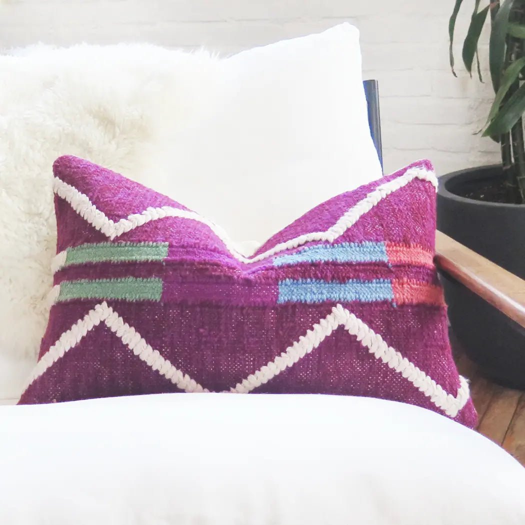 Magenta Throw Pillow For Couch - H U N T E D F O X