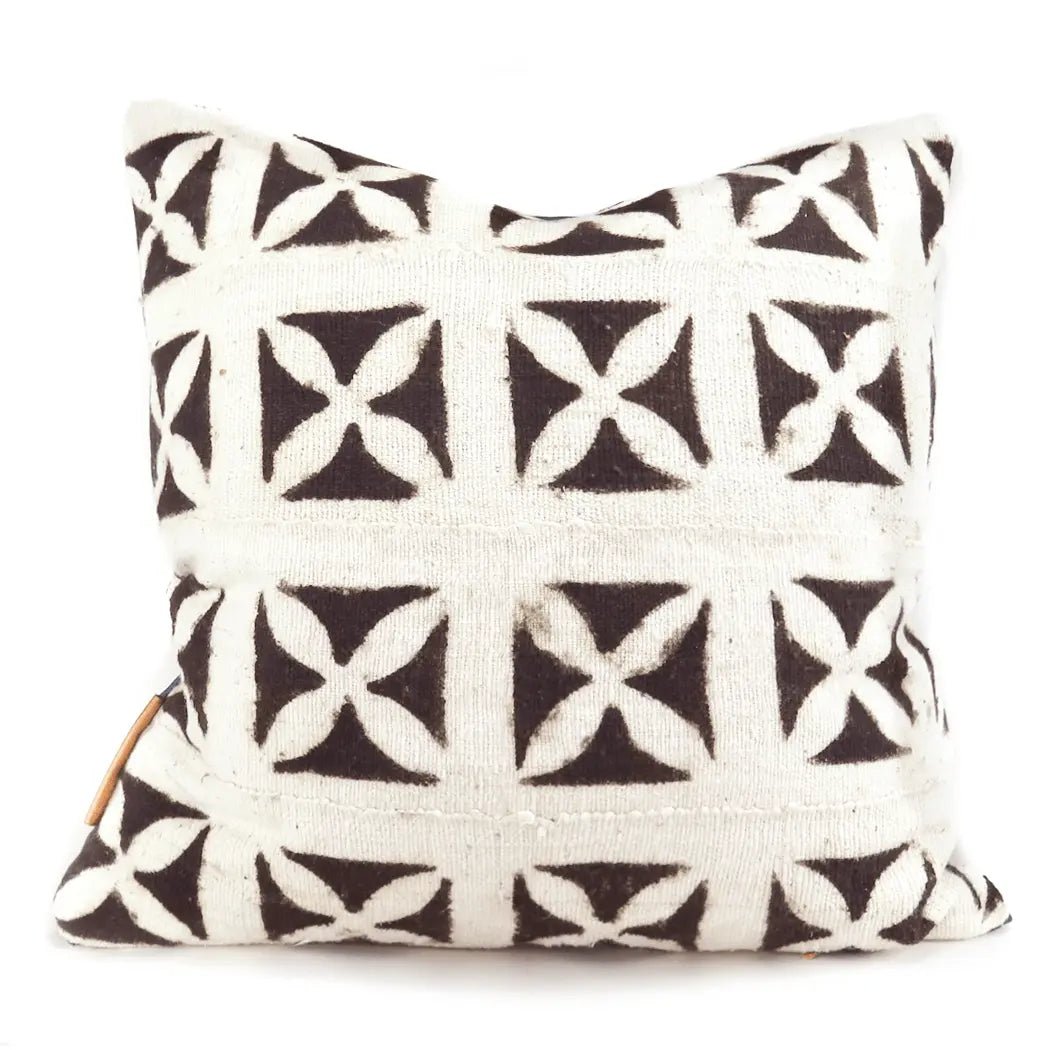 Boho black discount and white pillows