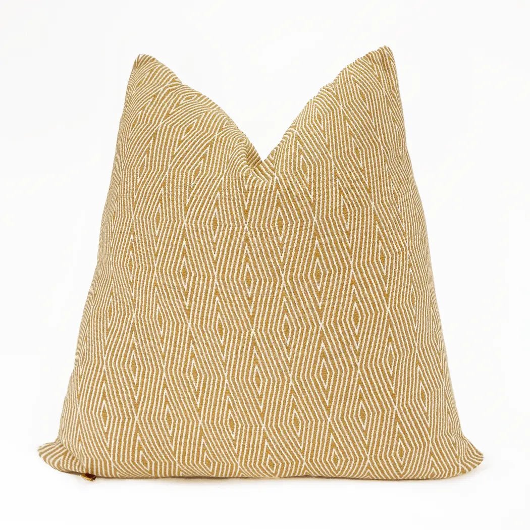Neutral Diamond Accent Pillow - H U N T E D F O X