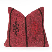 Red & Black Striped Accent Pillow H U N T E D F O X