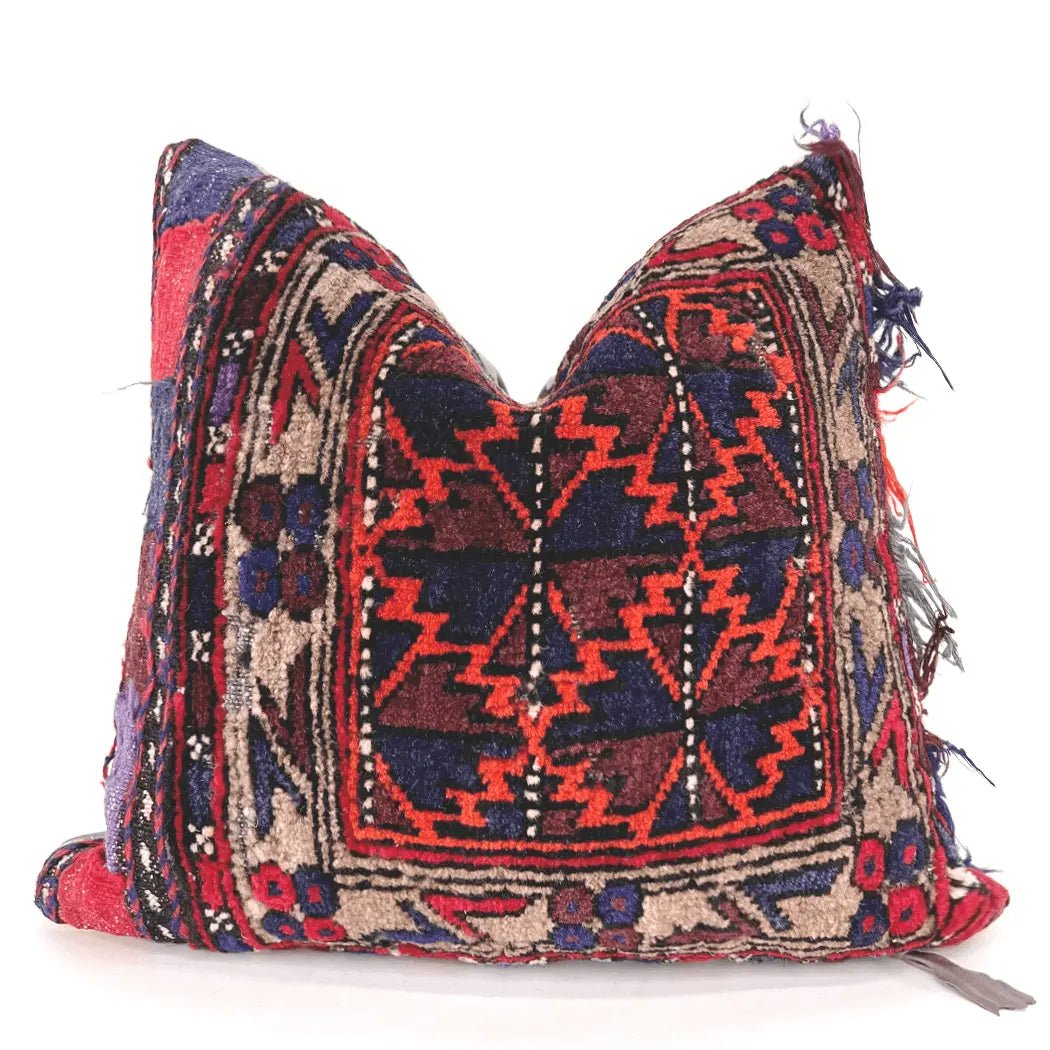 Red and tan pillows on sale
