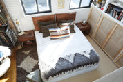 Whiskey Leather Hanging Headboard with Straps - Twin - H U N T E D F O X