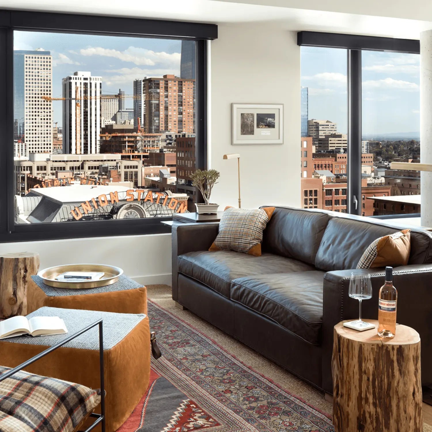 Wool Tweed & Suede Accent Pillow - H U N T E D F O X