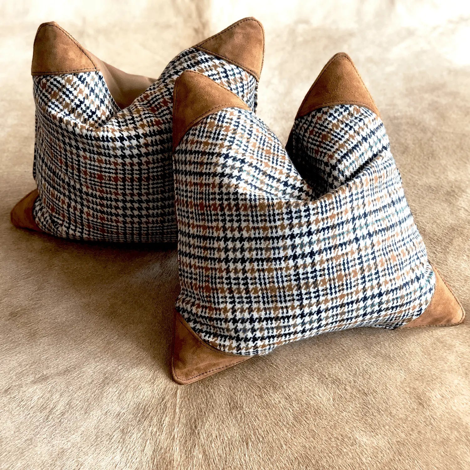 Plaid accent clearance pillows