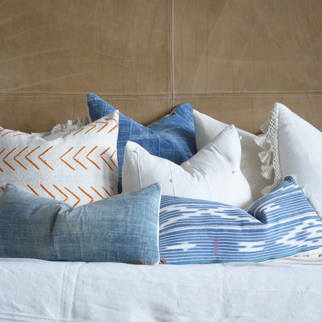 Throw Pillows | Beachy Colors - Coastal Blues - HUNTEDFOX