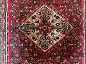 5.5 X 10 Antique Handmade Wool Tribal Gallery Rug All Over Red Runner Corridor