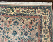 Palace Size Wool Rug 10x18, Sino Persian Kerman Rug, Oversized Hand Knotted Carpet, Light Taupe, Allover Pattern