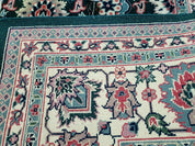 8' X 10' Handmade Indian Oriental Wool Rug Carpet Organic Dye Forest Green Nice