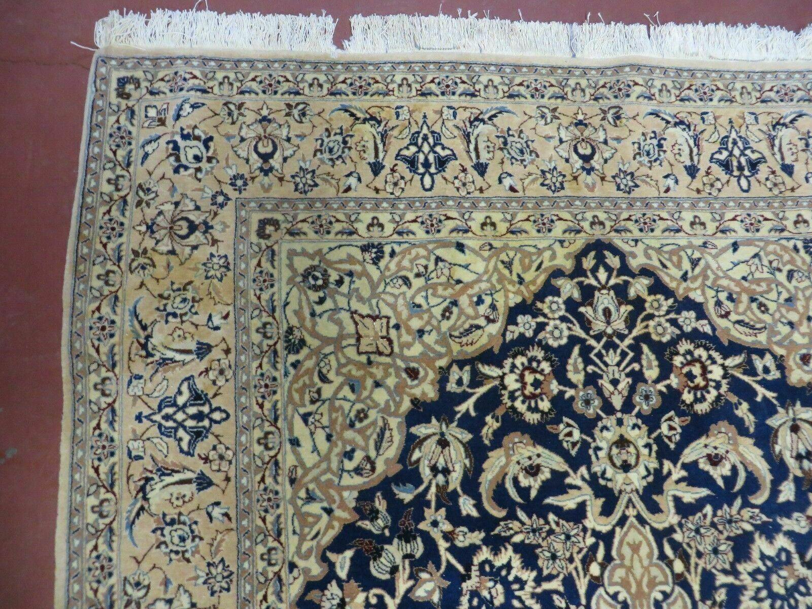 4' X 6' Handmade Ultra Fine India Floral Oriental Wool Silk Rug Hand Knotted