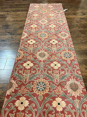 Runner Rug 3 x 14.7, Long Hallway Rug, Wool, Power Loomed, Contemporary, Floral