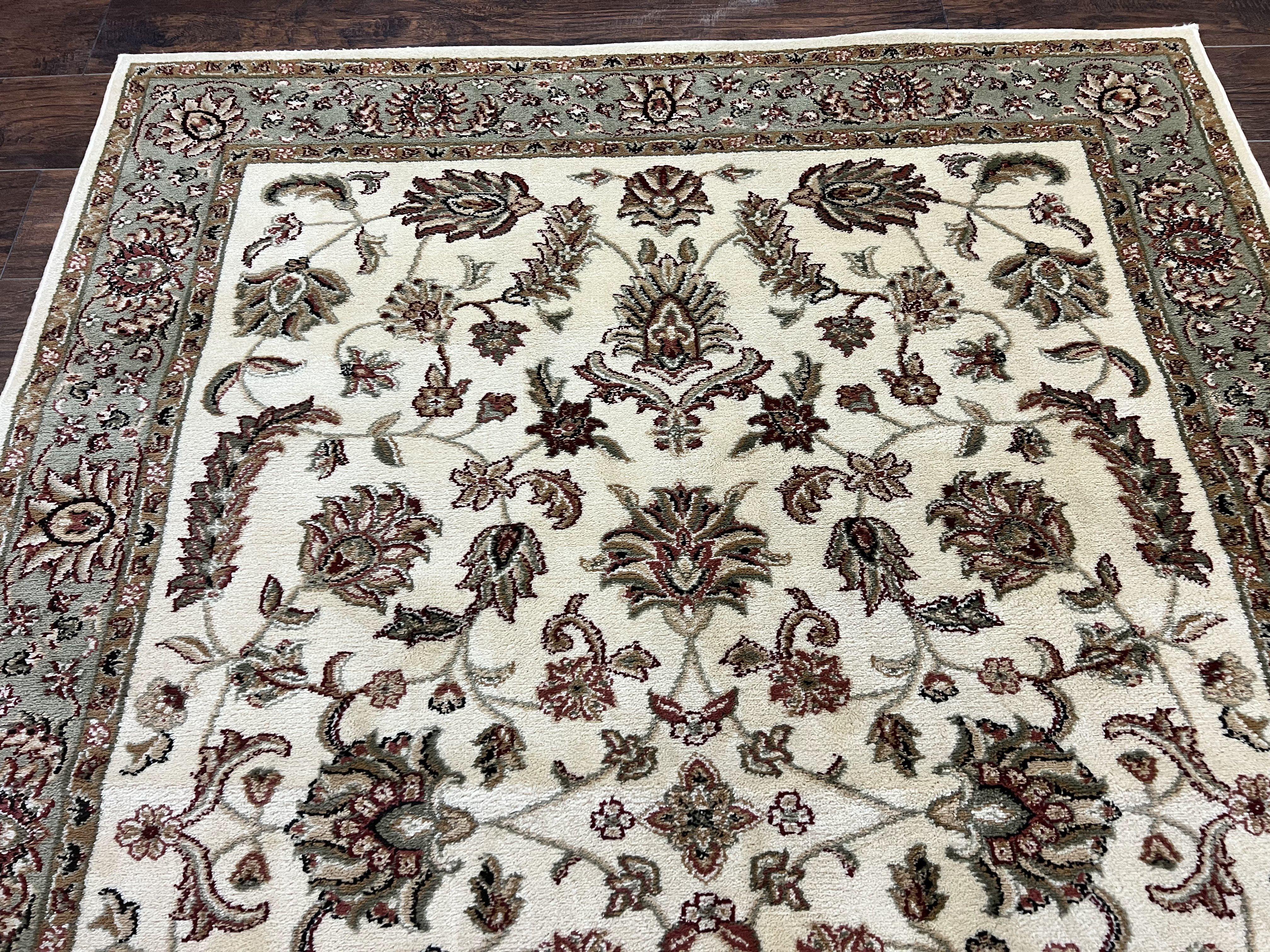 Floral Oriental Rug 5x7, Turkish Power Loomed Carpet, Traditional Design