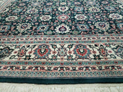 8' X 10' Handmade Indian Oriental Wool Rug Carpet Organic Dye Forest Green Nice