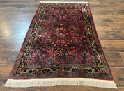 Persian Sarouk Rug 3x5, Antique Persian Carpet