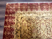 Pak Persian Rug 8x10, Allover Pattern, Gold-Tan, Fine 200 KPSI