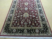 4' X 6' Handmade Finely Knotted Indian Agra Pattern Wool Rug Nice