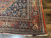 Antique Persian Bidjar Rug 8x12, Rare Persian Carpet