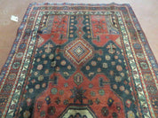 4' X 9' Antique Handmade Turkish Tribal Oriental Geometric Wool Rug # 605
