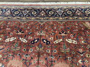 Indo Persian Heriz Rug 10x15, Allover Pattern, Large Wool Handmade Rug