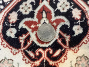 Turkish Silk Rug 3x5, Very Fine 400 KPSI, Floral Medallion, Handmade Hand Knotted Silk on Silk Oriental Carpet