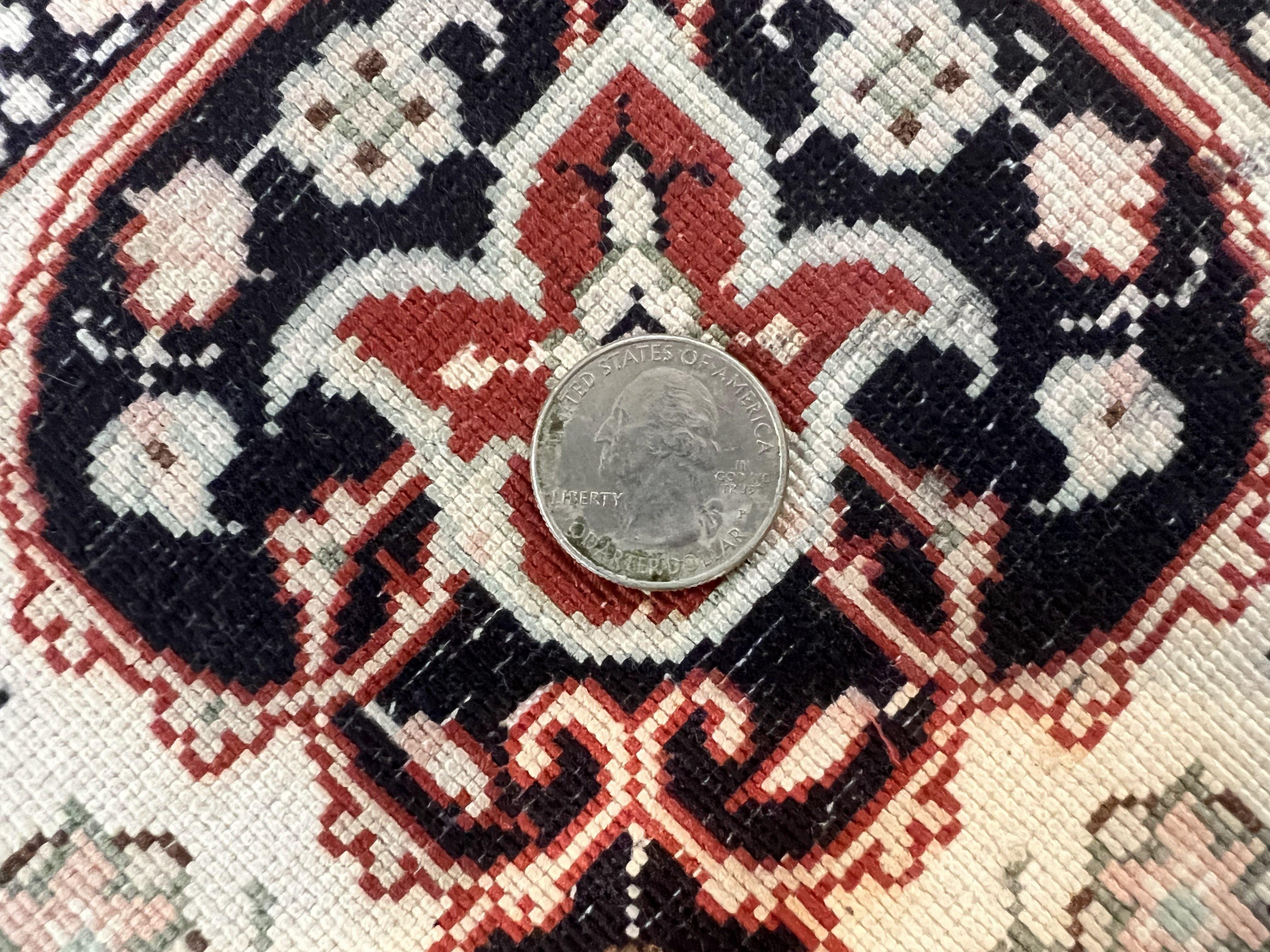 Turkish Silk Rug 3x5, Very Fine 400 KPSI, Floral Medallion, Handmade Hand Knotted Silk on Silk Oriental Carpet