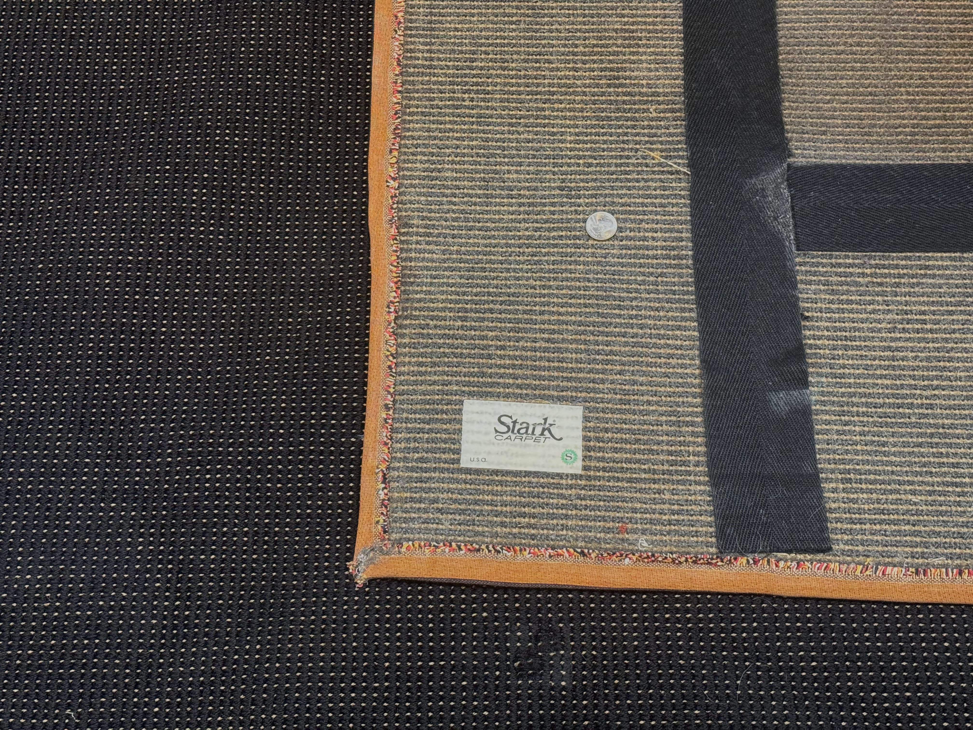 Palace Sized Stark Area Rug 12x19, Black Carpet