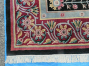 9' X 12' Decorative Chinese Aubusson Hand Knotted Pile Wool Rug Black Nice