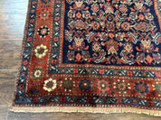 Antique Persian Tribal Rug 4x6, Kurdish Rug