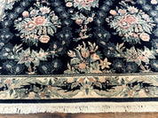 Sino Persian Rug 6x9, Navy Blue, Floral