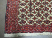 4' X 6' Handmade Finely Knotted Pakistan Turkoman Bokhara Wool Rug Nice