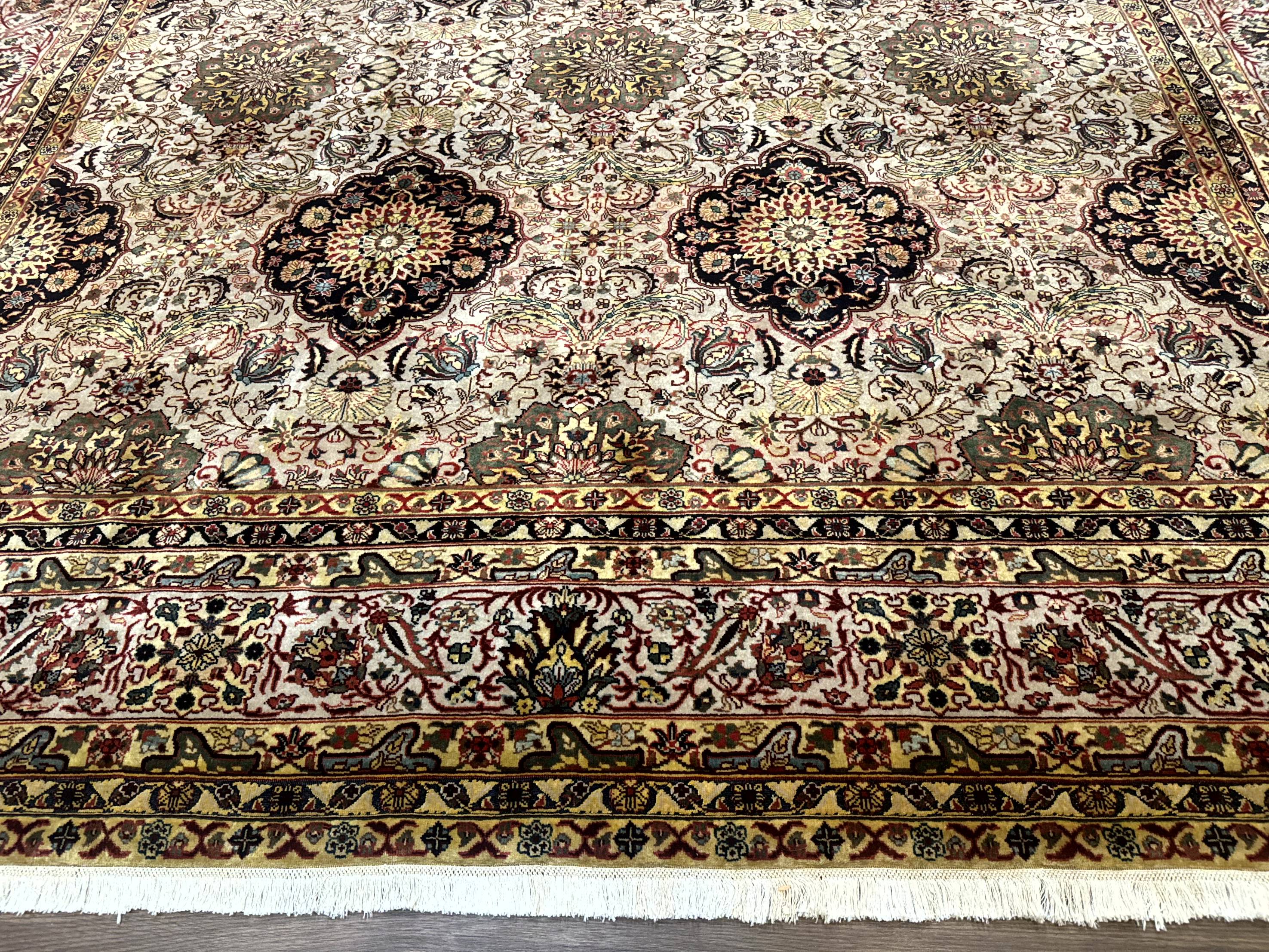 Indian Agra Rug 9x12, Fine Oriental Carpet
