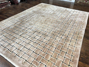 Tibetan Rug 9x12, Handmade, Wool, Modern Design