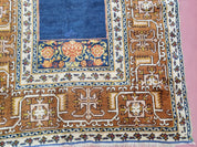 Antique Turkish Anatolian Ghiordes Prayer Rug, Twin Mihrabs, Rare Collectible Oriental Rug, Early 20th Century Prayer Rug, 3'9" x 5'2"