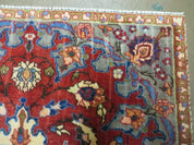 4' X 6' Antique Handmade India Floral Oriental Wool Rug Vegetable Dyes #120