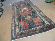4' X 9' Antique Handmade Turkish Tribal Oriental Geometric Wool Rug # 605
