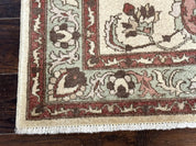 Indo Mahal Rug 4 x 5.6, Indian Handmade Wool Area Rug
