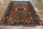 Antique Persian Karajeh Heriz Rug 5x6