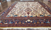 Antique Persian Kashan Tree of Life Rug 10x13