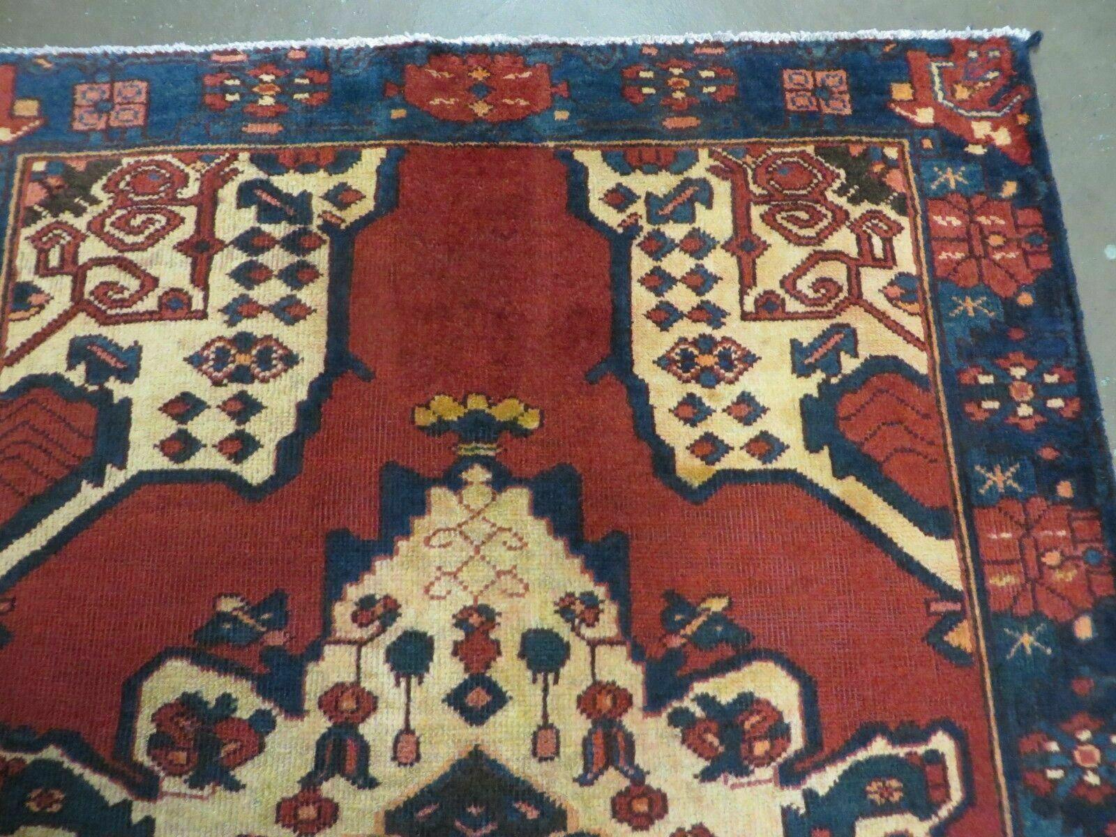 4' X 7' Antique 1920 Handmade Turkish Wool Rug Veg Dye Nice