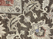 Pakistani Oriental Rug 6x9, Red, Floral Allover, Handmade Wool Rug, Peshawar Chobi Rug, Pak Persian Carpet 6 x 9