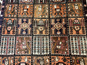 Persian Bakhtiari Tribal Rug 7x10, Panel Design, Semi Antique