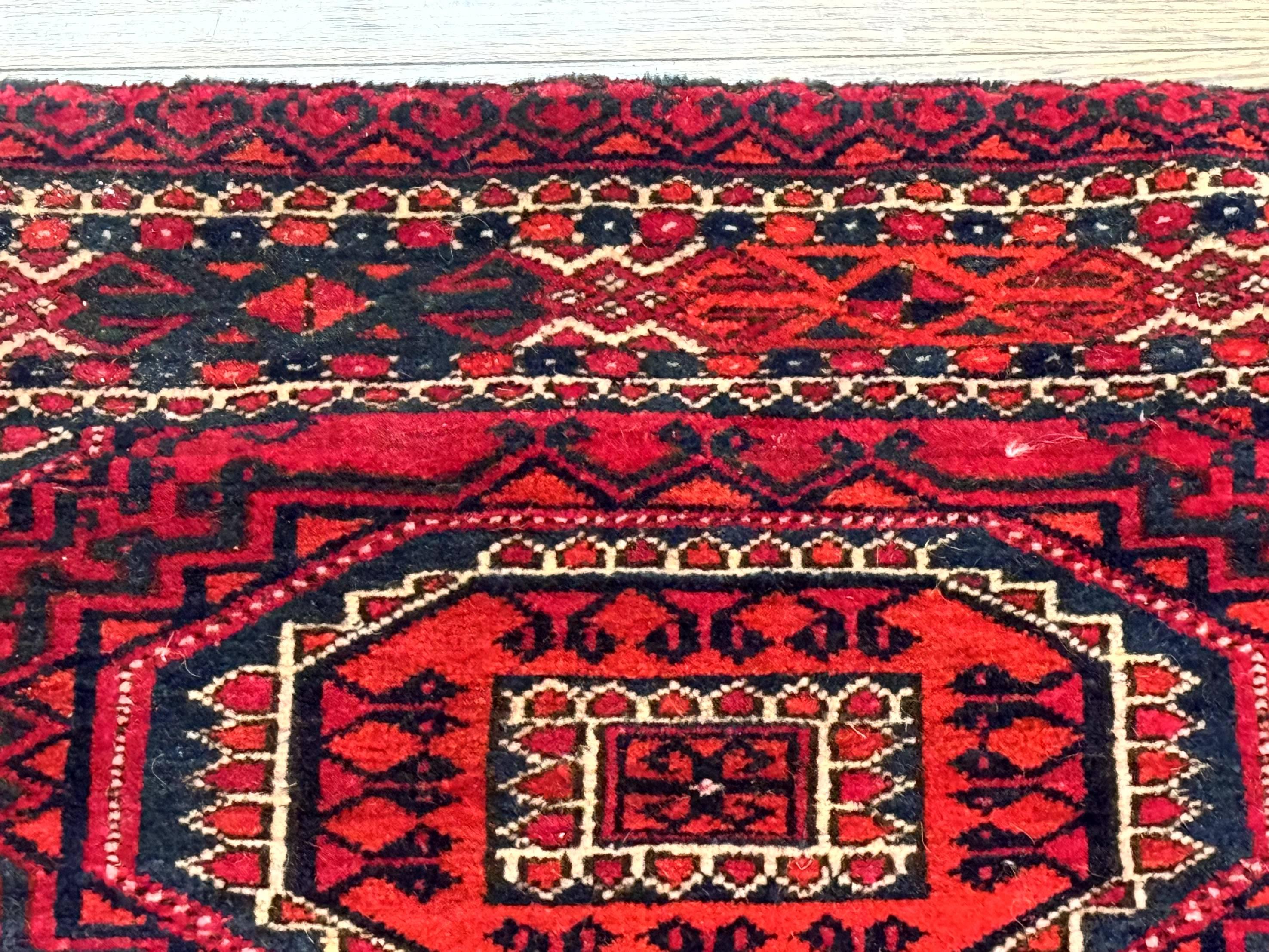 Antique Turkoman Salor Rug, Turkoman Textile, Fine 400 KPSI, Red, Persian Tribal Rug