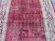 3'7"X 10' Antique Handmade India Oriental Paisley Wool Runner Rug Vegy # 31