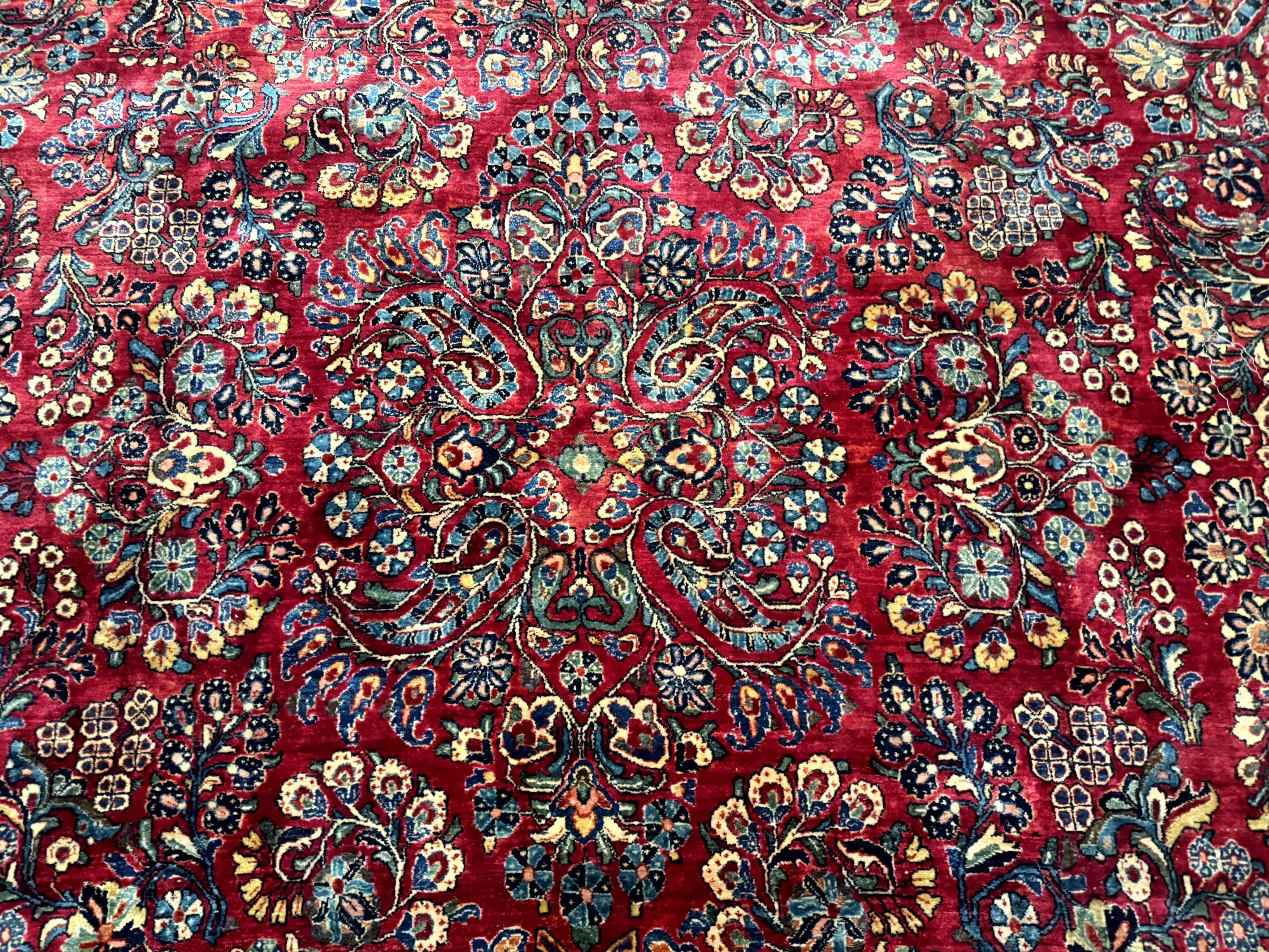Palace Size Antique Persian Sarouk Rug 12x18