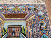 Persian Isfahan Pictorial Rug 3x5 – Kork Wool on Silk