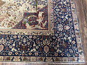 Rare Antique Indian Agra Rug, Early 20th Century Indian Carpet, Animal and Angel Motifs, Hunting Scene, Collectible Oriental Carpet, Wow