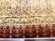 Pak Persian Rug 8x10, Allover Pattern, Gold-Tan, Fine 200 KPSI